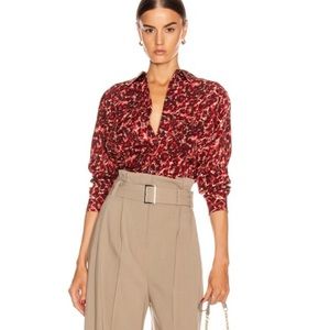 Equipment Merlot Slim Signature Blouse